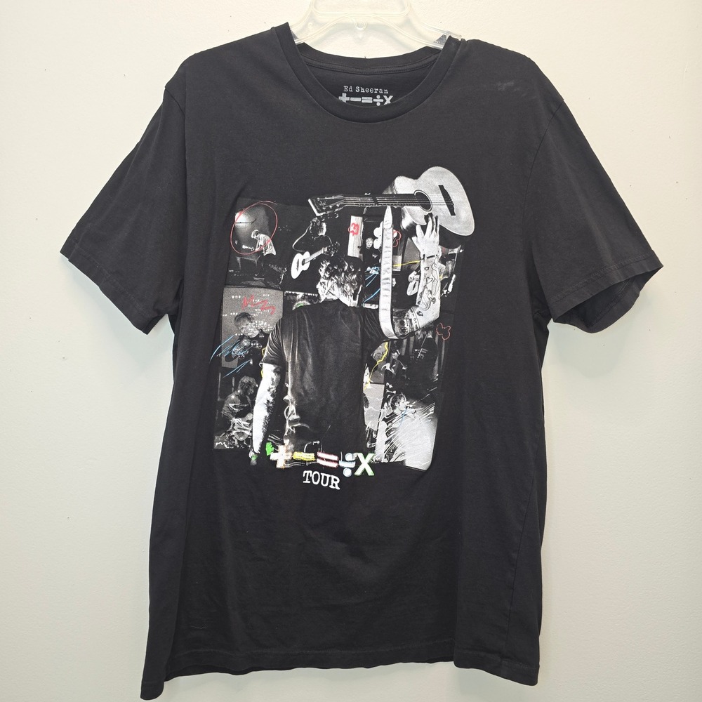 Ed Sheeran Mathematics Tour T Shirt Large Black +-=÷× Official Concert Merch L